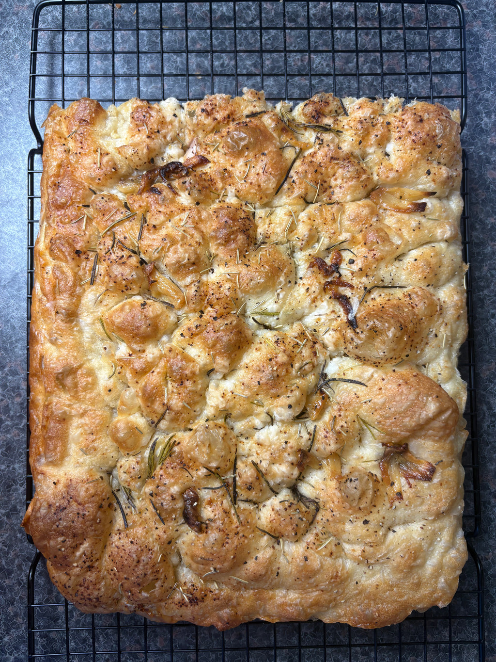 Roasted Garlic & Rosemary Focaccia