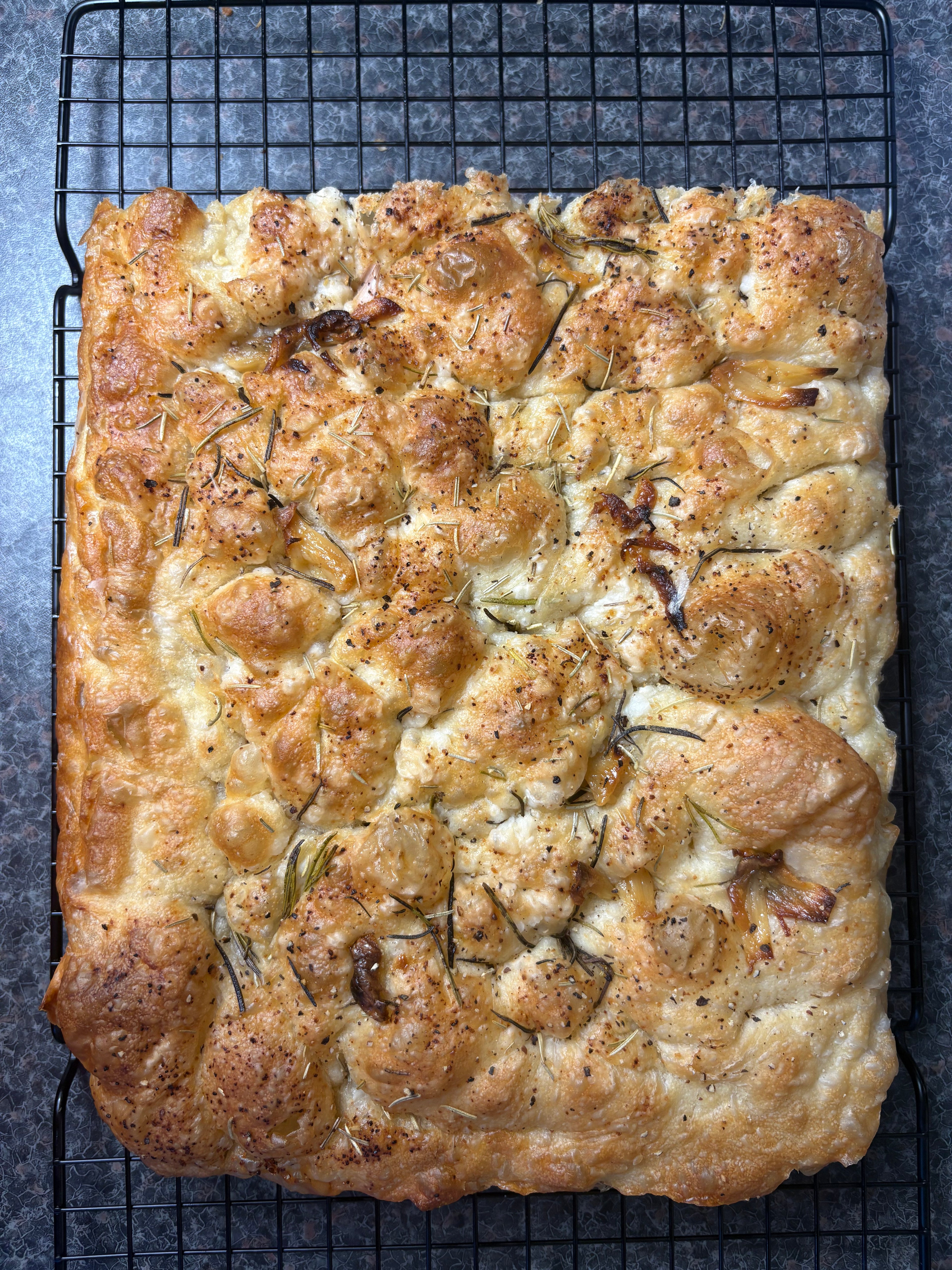 Roasted Garlic & Rosemary Focaccia