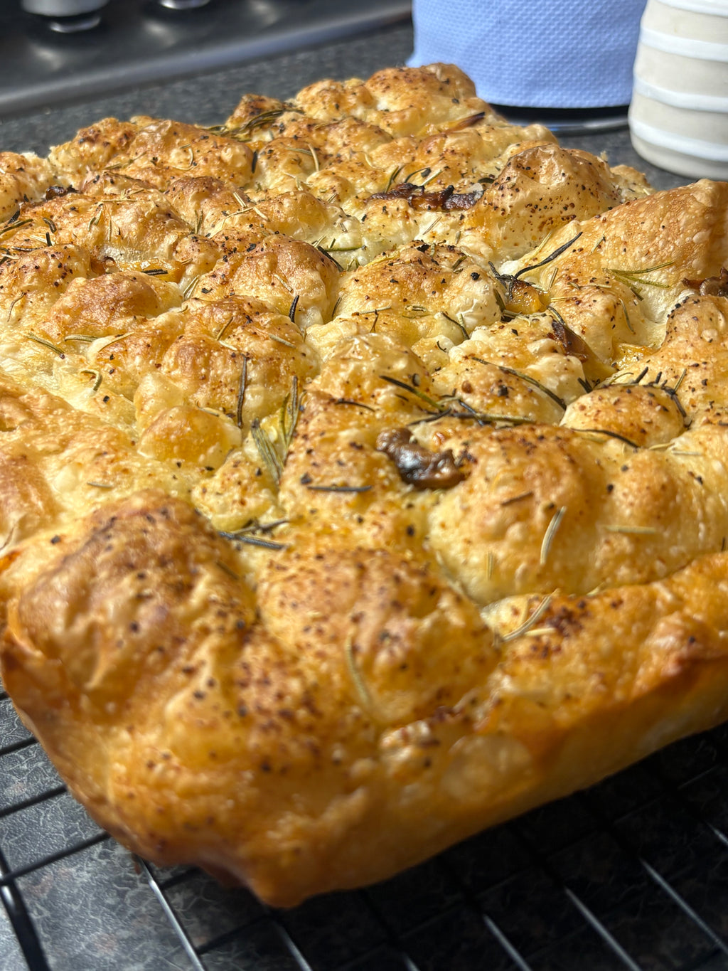 Roasted Garlic & Rosemary Focaccia