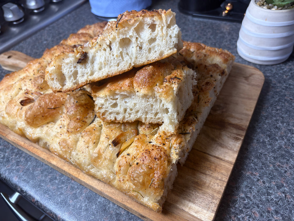 Roasted Garlic & Rosemary Focaccia